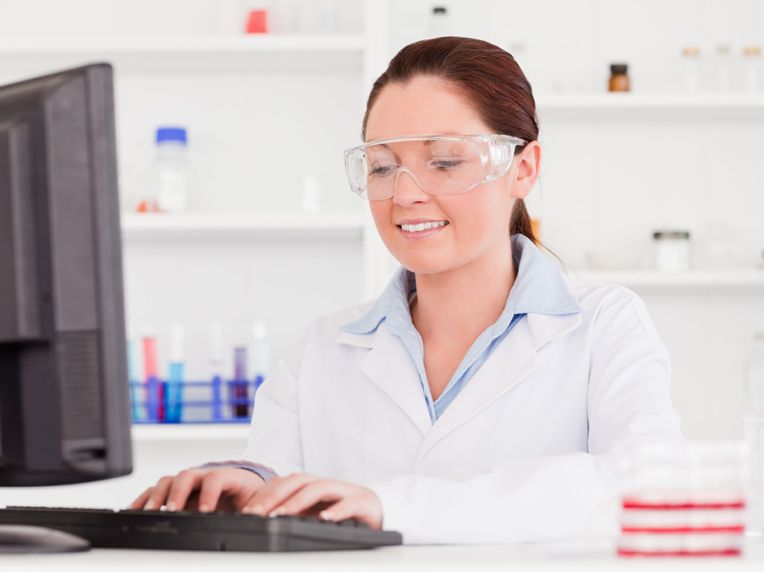 LAB-TECHNICIAN-TYPING